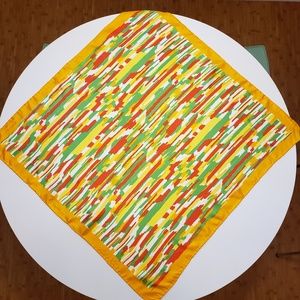 Hand-Rolled Orange Multi Color Scarf